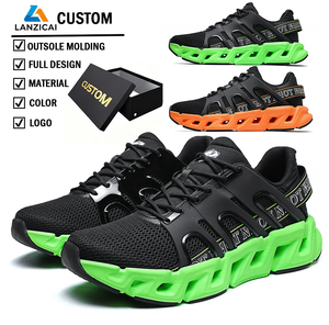 Zapatillas Deportivas para Hombre con Suela Moldeada Personalizada, Diseño Completo OEM, Directo de Fábrica, Transpirables, para Correr - Product Image 1