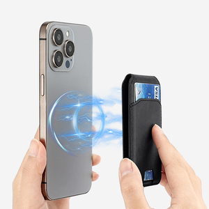 Pu <span class=keywords><strong>Wallet</strong></span> 4 chủ thẻ Túi thẻ từ, từ thời trang ví cho <span class=keywords><strong>Iphone</strong></span> 17 16 15 14,13 12 Phụ Kiện - Product Image 3