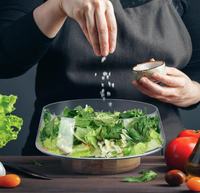 Ensemble de saladiers en bois écologiques avec bols de service et cuillères à salade pour la maison, la cuisine et les fêtes