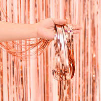 Vente en gros de rideaux de ballons or rose, nappes, décorations et fournitures pour enterrements de vie de jeune fille, fêtes prénuptiales, mariages et anniversaires