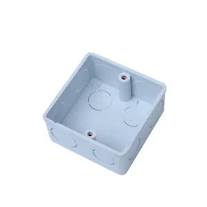 China factory square 3x3 pvc box 100x100x50 plastic pvc box