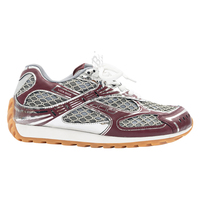 Tendance à la mode chaussures de marche à lacets en maille microfibre personnalisées baskets confortables antidérapantes douces respirantes orteils fermés