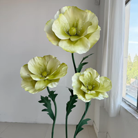 Décoration florale géante de mariage OEM, fleurs artificielles géantes pour vitrines de robes de mariée, fleurs en papier géantes