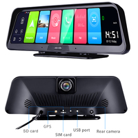 12 inci Layar Sentuh IPS Android Black Box Car DVR Dashcam 360 Night Vision Garansi 1 Tahun Perekam Video 4G GPS Tampilan Langsung