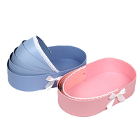 Boîte à fleurs élégante INUNION pour la naissance d'un bébé, boîte cadeau en papier