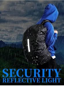 Housse de pluie personnalisée en gros pour sac à dos, imperméable 190T, réfléchissante, avec cordon de serrage, pour vélo et randonnée - Product Image 4