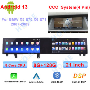 Autoradio multimédia portable avec double écran, CarPlay sans fil, Android 13, <span class=keywords><strong>DSP</strong></span> intégré, WiFi, aide au recul, navigation GPS, 21 pouces - Product Image 3