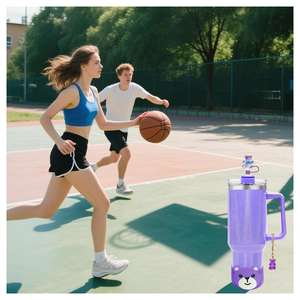 Bekerhoes voor tumbler 20 30 40 oz tumbler 10mm 0.4 inch beren rietje hoesje topper & charme accessoires leuke cadeaus koppels geliefden vrijdag - Product Image 4