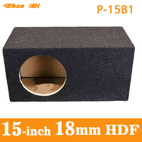 Boîtier de subwoofer ventilé de 15 pouces en HDF de haute qualité de 18 mm, boîte de haut-parleur de voiture, ajustement universel P-15B1
