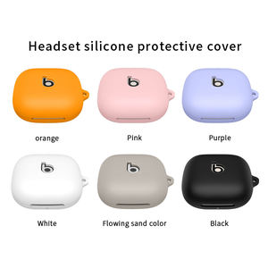 Funda de silicona suave a prueba de golpes para auriculares, caja de carga para auriculares, funda con llavero para <span class=keywords><strong>Beats</strong></span> <span class=keywords><strong>Powerbeats</strong></span> <span class=keywords><strong>Pro</strong></span> 2 - Product Image 3