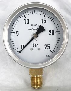 4 इंच 100 मिमी आधा स्टेनलेस स्टील दबाव गेज - Product Image 1