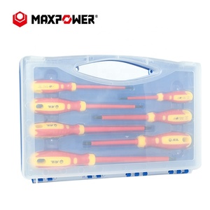 Juego de destornilladores aislados VDE para electricistas Maxpower Home Repair Tools, 7 piezas - Product Image 1