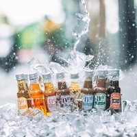 Mini bouteille de vin jetable en PET avec bouchon à vis 50 ml