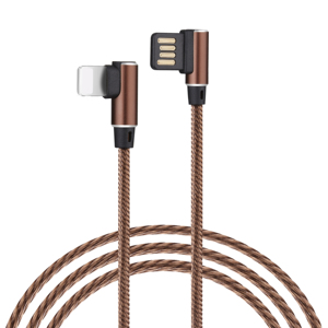 Codo Nylon trenzado carga rápida datos cargador 3a para <span class=keywords><strong>Iphone</strong></span> <span class=keywords><strong>tipo</strong></span> C Micro juego 90 grado de <span class=keywords><strong>cable</strong></span> usb - Product Image 3