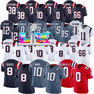 <span class=keywords><strong>Maillot</strong></span> des rivalités de la Nouvelle-Angleterre 2026 #   10 Maillots de football américain brodés de Drake Maye, Stefon Diggs, Christian Gonzalez, Tom Brady - Product Image 1