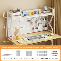 Organisateur de bureau multifonctionnel simple en fer forgé, étagère multi-niveaux, panneau perforé de rangement pour bureau d'étudiant et ordinateur, en métal