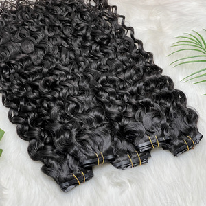 ผมต่อแบบคลิปอินอินเดียแท้แบบเวฟ ผมมนุษย์แบบไร้รอยต่อ ใช้ซ้ำได้ - Product Image 2