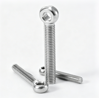 Boulon à œil entièrement fileté en acier inoxydable DIN 444 304 316, boulon de levage robuste métrique pour la rigging industriel