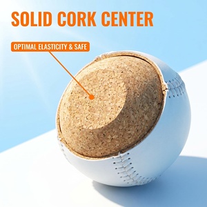 Envío Rápido, Pelota de Softbol Cosida de Entrenamiento <span class=keywords><strong>Tamanaco</strong></span> SB-120I de 12 Pulgadas, de Cuero PVC Premium, Grado PK, Corcho, Blanca, en Stock - Product Image 4