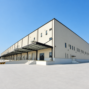 Taller de Estructura de Acero Moderno para Líneas de Producción, Sistema de Vigas Resistentes, Diseño de Flujo de Trabajo Eficiente, Exterior Resistente a la Intemperie - Product Image 1