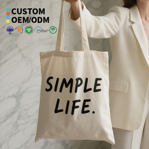 Borse Shopper in Tela di Cotone 140gsm 150gsm Personalizzabili con Logo Personalizzato Borsa Shopper Semplice per Sublimazione - Product Image 1