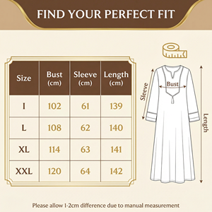 Elegante Vestido Kaftán Árabe Color Albaricoque para Mujer, Jacquard Floral con Borlas, Cuello en V, Estilo Étnico, Maxi Vestido Modesto para Uso Diario - Product Image 4