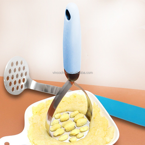 Triturador de patatas de acero inoxidable multifuncional antiadherente triturador de aguacate prensador de patatas para frijoles coliflores patatas frutas - Product Image 3