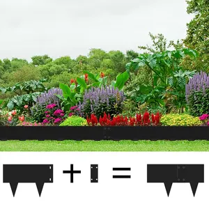 5 adet 16.25 ft uzunluk esnek çelik çim kenar 3 "x 39" bahçe Yard için bahçe kenar sınır