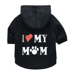 Sweat à capuche pour chien, vêtement d'hiver, à la mode, imprimé I Love <span class=keywords><strong>My</strong></span> Mom - Product Image 6