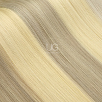 U Glamour Extensions de cheveux naturels Nano Tip populaires, lisses, vierges Remy, double épaisseur, pointes pleines, pour salon