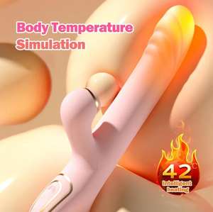 Calefacción 9 velocidades succión punto G masaje 6 wriggle modos de movimiento vibrador para mujer mango eléctrico USB carga vibradores juguete sexual % - Product Image 3