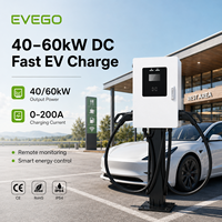 EVEGO Nuevo Cargador Rápido de CC Comercial de 60kW 480V con Doble Pistola, Protección IP55 y 2 Años de Garantía