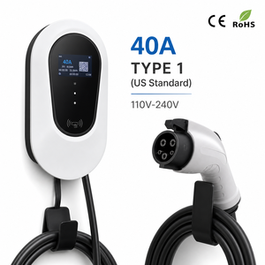 Chargeur de batterie rapide pour véhicule électrique mural CE US PLUG 40A, 110V 240V, Plug-and-Play, station de charge sans fil - Product Image 5
