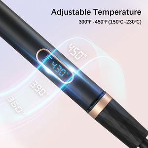 Gran oferta, plancha de pelo de hierro plano 2 en 1, plancha eléctrica PTC negativa, pantalla Digital LED de calor, plancha de pelo de cerámica - Product Image 2