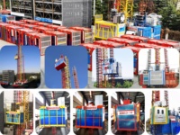 Ascenseur de chantier pour la construction en hauteur, protection de sécurité, élévateur de chantier pour personnes et matériaux
