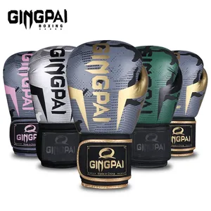 GINGPAI <span class=keywords><strong>Gants</strong></span> d'entraînement Sanda de haute qualité en cuir respirant et résistant à l'usure Caractéristiques de combat de protection épaissie <span class=keywords><strong>Gants</strong></span> <span class=keywords><strong>MMA</strong></span> - Product Image 6