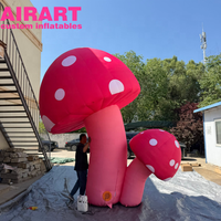 Champignon gonflable imperméable en forme de liège pour exposition en centre commercial ou festival