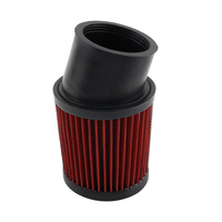 Kit de Adaptador de Filtro de Carburador Mejorado FVRITO Racing AOSU de Alta Calidad Negro + Rojo Universal para Predator