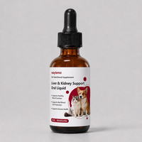 Waylemo – Complément alimentaire liquide oral pour le soutien du foie et des reins des chiens et chats seniors, favorisant la fonction sanguine, 60 ml (gouttes)