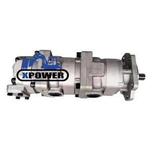 ปั๊มเกียร์ XPower รุ่นใหม่ 705-56-34130 7055634130 สำหรับรถขุดตีนตะขาบ WA350-1 สีดำ/เงิน - Product Image 1