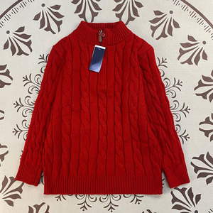 Maglione di Alta Qualità con Logo di Cavallo, Pullover alla Moda da Uomo con Collo e Mezza Cerniera - Product Image 4