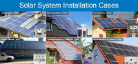 Système d'énergie solaire hybride 15 kW avec contrôleur MPPT et stockage par batterie au lithium pour usage domestique hors réseau et sur réseau