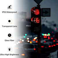 Feux de signalisation piétonnière LED rouge et vert de sécurité, étanches IP53, 12VDC, 300 mm, fabriqués par [Nom du fabricant]