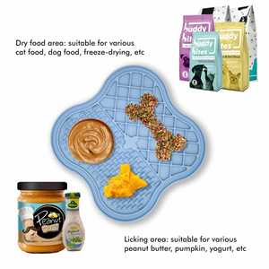 Es-Pro Eco-Friendly Slow Food Plate Soft Silicone Pet <b>Mat</b> for <b>Cats</b> Dogs Foldable & Easy to Clean ODM/OEM Available - Product Image 3