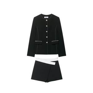 PB & ZA femmes 2025 nouveau <span class=keywords><strong>Chic</strong></span> mode couleur-blocage taille longueur jupe Shorts Vintage taille haute <span class=keywords><strong>femme</strong></span> jupes Mujer - Product Image 6