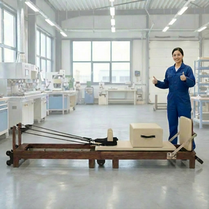 फोल्डेबल पोर्टेबल समायोज्य इको-फ्रेंडली ओक पिलेट्स घर योग और फिटनेस प्रशिक्षण के लिए सुधारक <span class=keywords><strong>3</strong></span> साल की वारंटी और शरीर - Product Image 2