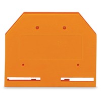 280-302 Bornier de raccordement DIN Rail d'origine allemande en stock, plaque d'extrémité et plaque intermédiaire, épaisseur 2,5 mm, orange 280-302