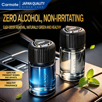 Diffuseur d'air liquide pour voiture Carmate Luxury Glass, sans alcool, parfum longue durée, évaporation naturelle, grande capacité