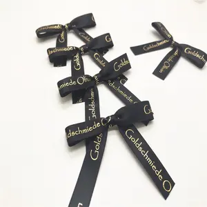 Cheap Factory Quality Custom Design logo pre-made Hair Ribbon Bows