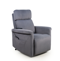 Fauteuil inclinable électrique en tissu avec poche latérale pour personnes âgées, mobilier de salon